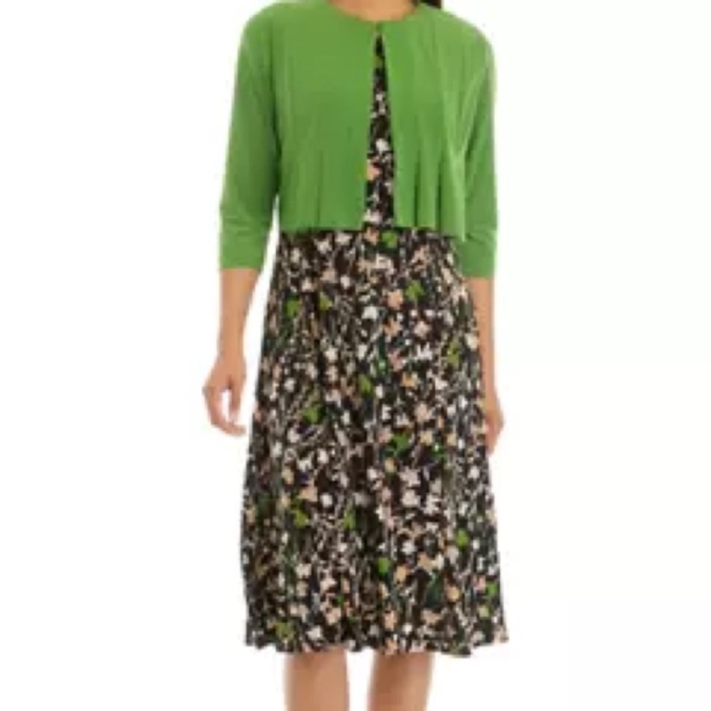 Beautiful Julian taylor Dress and Cardigan Set